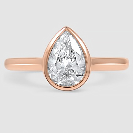 14K Rose Gold luna 2mm bezel 