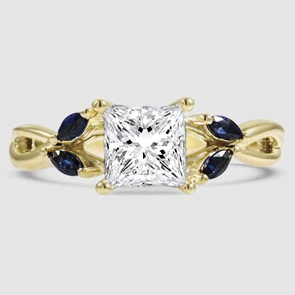 18K Yellow Gold willow 