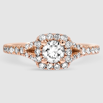 14K Rose Gold joy half-coverage 