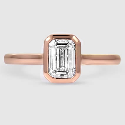 14K Rose Gold luna 2mm bezel 