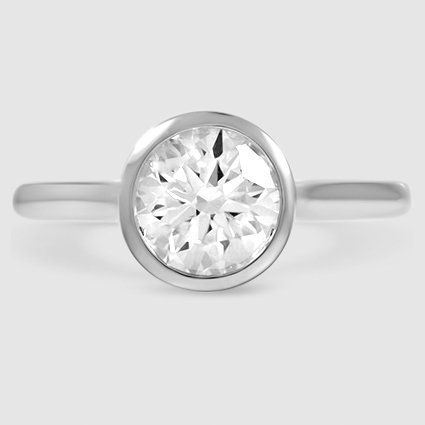 Platinum luna 2mm bezel 