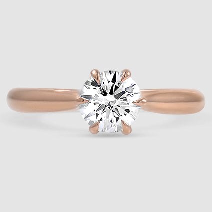 14K Rose Gold catalina solitaire 