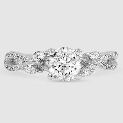 18K White Gold luxe willow 