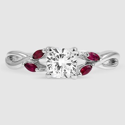 Platinum willow (Modified With Ruby Accent Gems)