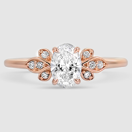 14K Rose Gold fiore 