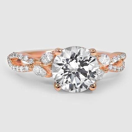 14K Rose Gold luxe willow 