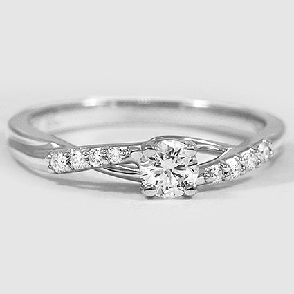 18K White Gold chamise 