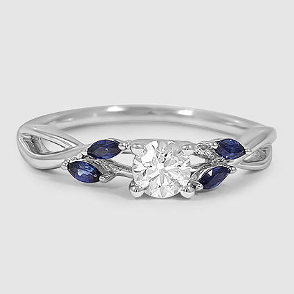 18K White Gold willow 