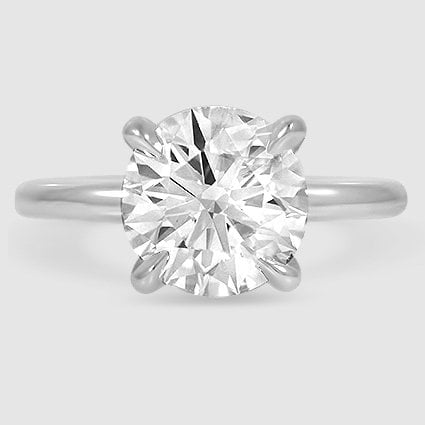 Platinum elodie 1.8mm solitaire 