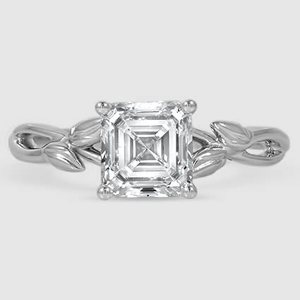 Platinum budding willow solitaire 