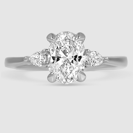 Platinum aria three stone 