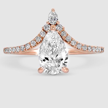 14K Rose Gold nouveau 