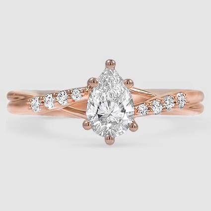 14K Rose Gold chamise 