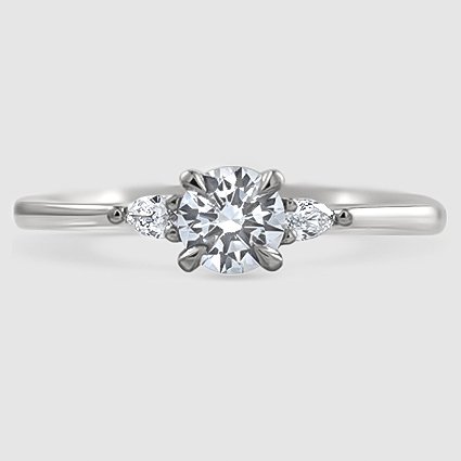 Platinum aria three stone 