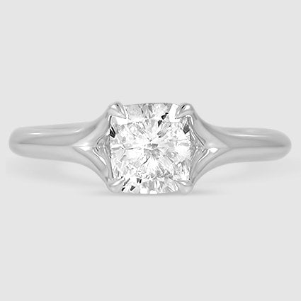 18K White Gold reverie solitaire 