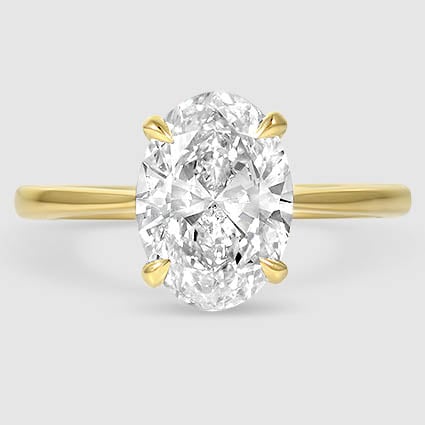 18K Yellow Gold elle solitaire 