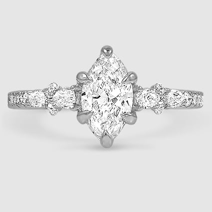 18K White Gold primrose 