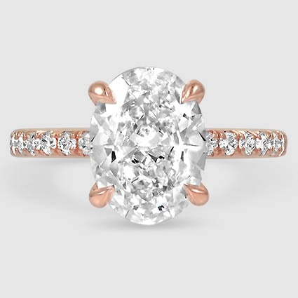 14K Rose Gold amelie half-coverage 