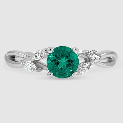 18K White Gold willow 