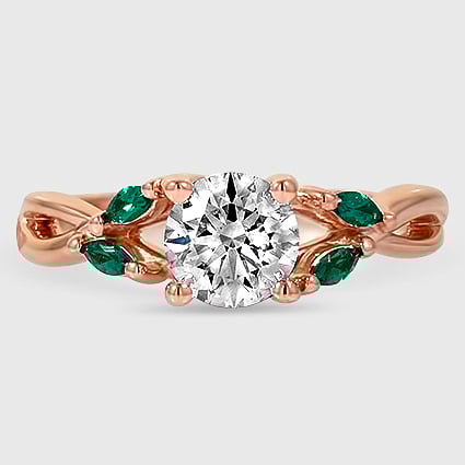 14K Rose Gold willow 