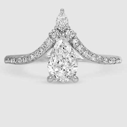 18K White Gold nouveau 