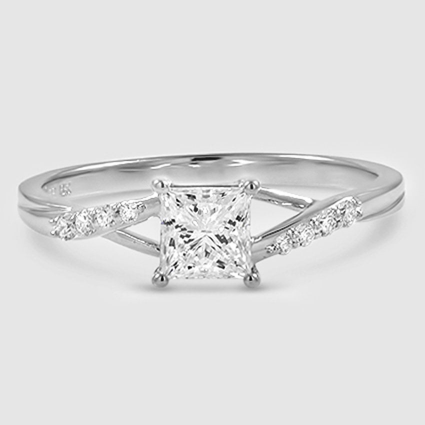 18K White Gold chamise 