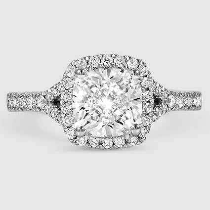 18K White Gold joy half-coverage 