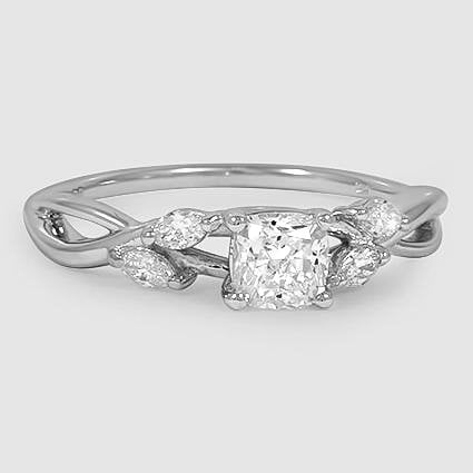18K White Gold willow 