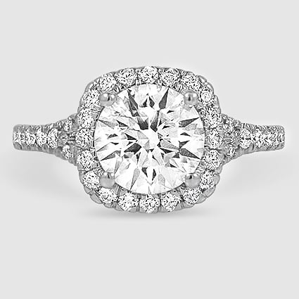 18K White Gold joy half-coverage 
