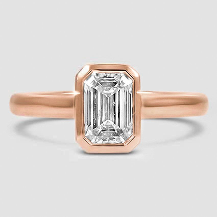 14K Rose Gold luna 2mm bezel 