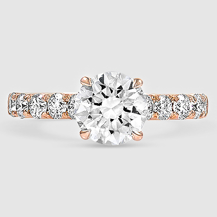 14K Rose Gold anthology half-coverage 