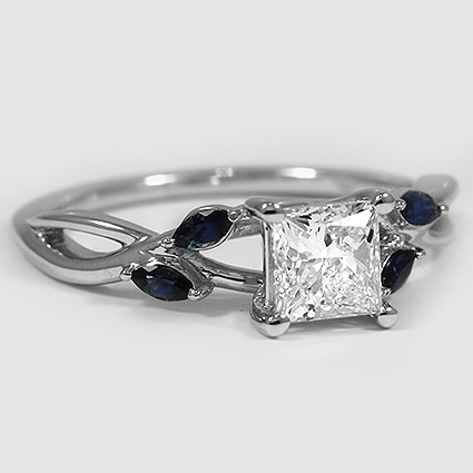 Sapphire Accent Engagement Ring | Willow | Brilliant Earth