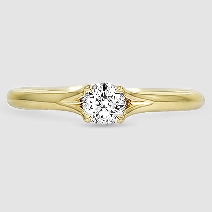 18K Yellow Gold reverie solitaire 