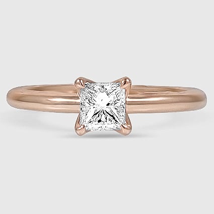 14K Rose Gold elodie 1.8mm solitaire 