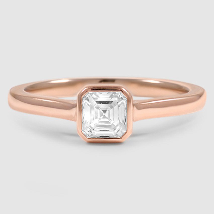 14K Rose Gold luna 2mm bezel 
