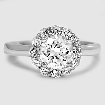 Platinum lotus flower halo 