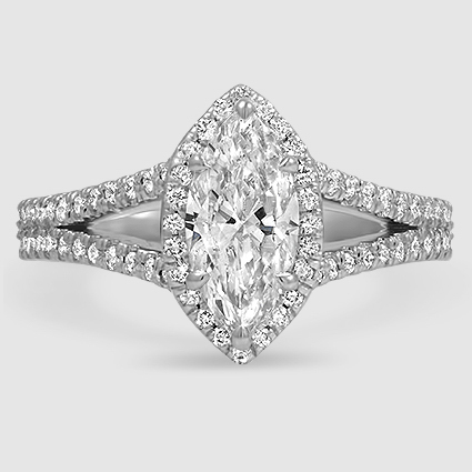 Product ID 1279023 18K White Gold fortuna halo 