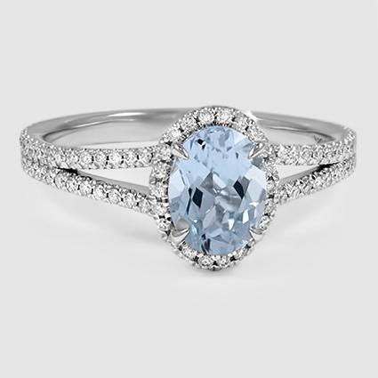 Sapphire Fortuna Diamond Ring in Platinum