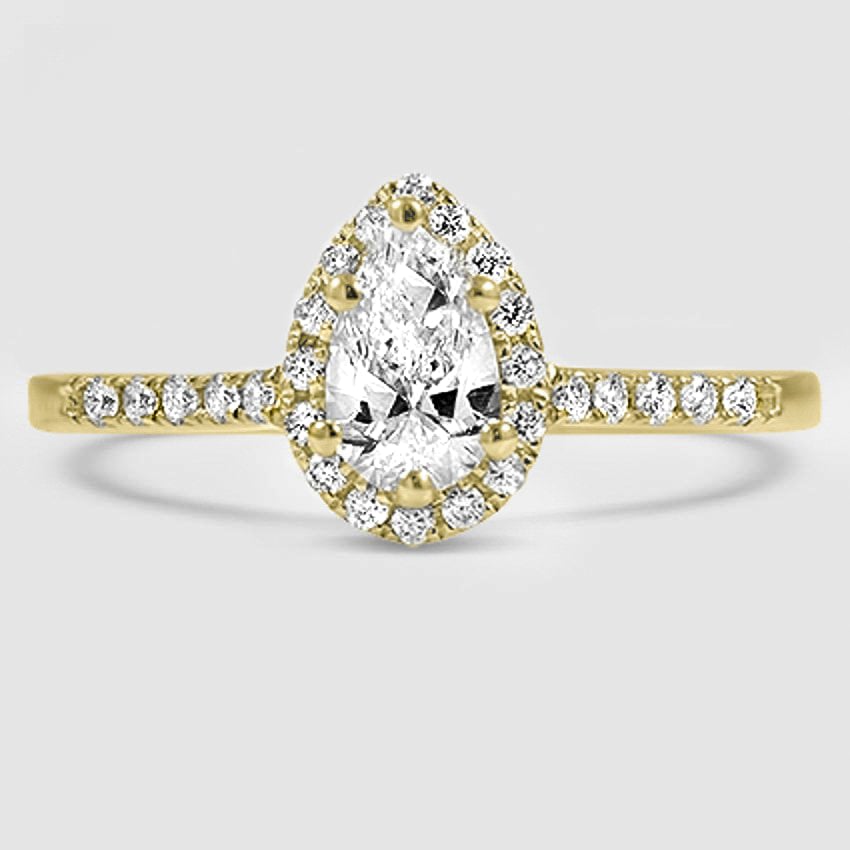 18K Yellow Gold odessa halo 