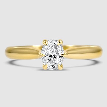 18K Yellow Gold catalina solitaire 