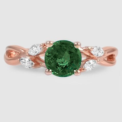 14K Rose Gold willow 