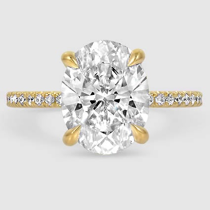 18K Yellow Gold viviana three-quarter coverage 