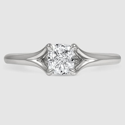 18K White Gold reverie solitaire 