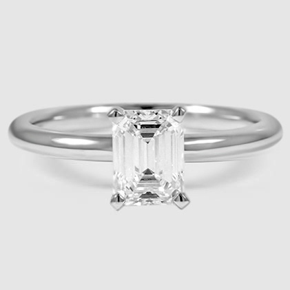 Platinum comfort fit 2mm solitaire 