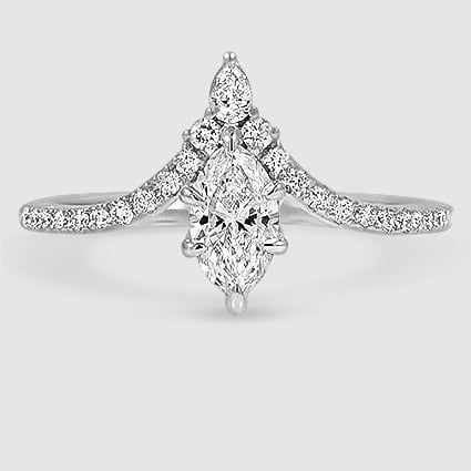 18K White Gold nouveau 