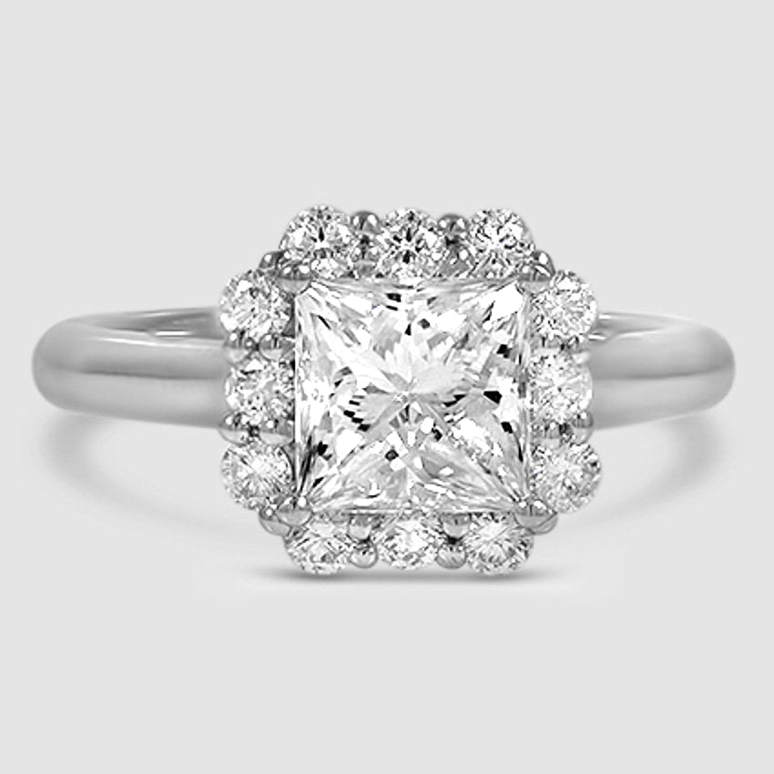 Platinum lotus flower halo 