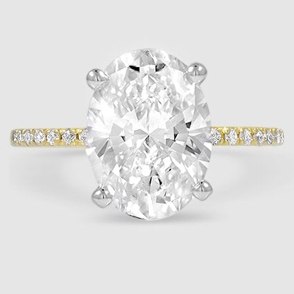 18K Yellow Gold ballad three-quarter coverage 