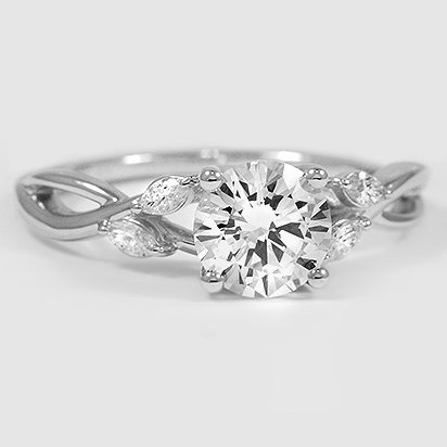18K White Gold willow 