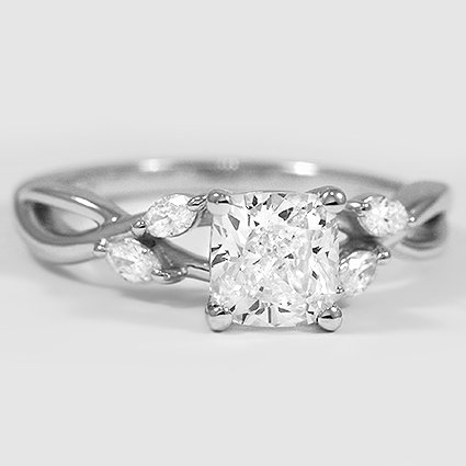 18K White Gold willow 