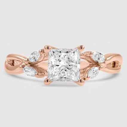 14K Rose Gold willow 